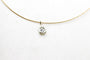 Pendentif Pendentif en or blanc 750 serti d’un diamant taille ancienne 1,20 ct 58 Facettes 250097