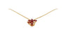 Pendentif Pendentif en or jaune 750 avec rubis et diamants 58 Facettes 250293