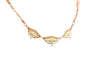 Collier Collier draperie à motifs floraux en or jaune 750 58 Facettes 250124