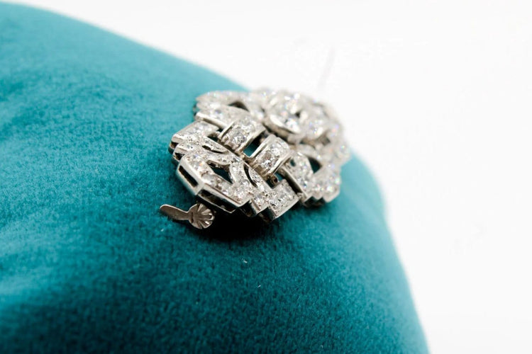 Broche Art déco - Broche en platine, or 750 et diamants 58 Facettes 240221