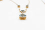 Collier Collier ancien en or jaune et platine, aigues-marines et perles 58 Facettes 240670