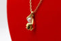 Pendentif Pendentif moderne en or jaune 750 et perles de culture 58 Facettes 240385