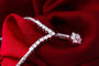 Collier Collier marguerite - Pendentif en or blanc 750 serti de diamants 58 Facettes 240108