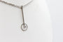 Pendentif Pendentif tige en or blanc 18 carats avec diamant 58 Facettes 240645