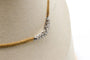 Collier Collier maille anglaise en or jaune 750 avec diamants 58 Facettes 250197