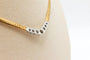 Collier Collier maille anglaise en or jaune 750 avec diamants 58 Facettes 250197