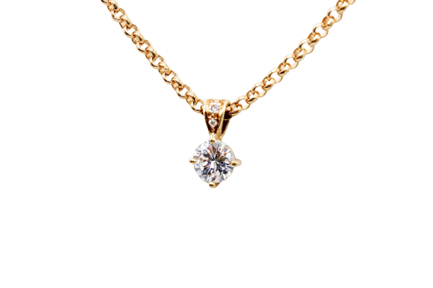 Pendentif Pendentif en or jaune et diamants naturels 58 Facettes 240306