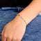 Bracelet Bracelet Art déco en or jaune et or blanc avec diamants et saphirs 58 Facettes