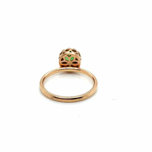 Bague 52 Selim Mouzannar - Bague en or rose 750 avec tsavorite et diamants 58 Facettes