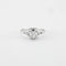 Bague 54 Bague solitaire en or blanc et diamants 58 Facettes