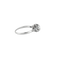 Bague 54 Bague solitaire en or blanc et diamants 58 Facettes