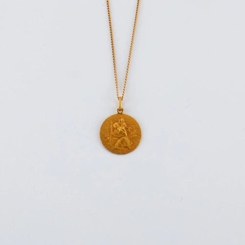 Collier Médaille Saint Christophe - Pendentif en or jaune 750 sur chaîne 58 Facettes
