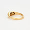 Bague 55 Bague jarretière ancienne en or jaune, rubis et diamants 58 Facettes