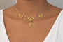 Collier Collier draperie en or jaune et perles fines 58 Facettes
