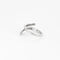 Bague 52 Bague vague en or blanc 18 ct et platine, diamants 58 Facettes