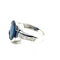Bague 52.5 Bague en or blanc 18 ct saphir et diamants 58 Facettes
