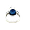Bague 52.5 Bague en or blanc 18 ct saphir et diamants 58 Facettes