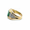 Bague 54 Bague jonc en or jaune, émeraude et diamants 58 Facettes