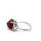 Bague 53 Art déco - Bague en or blanc, grenat spessartite et diamants 58 Facettes