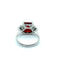 Bague 53 Art déco - Bague en or blanc, grenat spessartite et diamants 58 Facettes