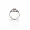 Bague 54 Bague ancienne années 1940 en or blanc 18 carats et platine, diamants 58 Facettes