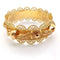 Bracelet Bracelet rigide oriental filigrané en or jaune 18 carats 58 Facettes