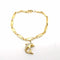 Bracelet Bracelet avec pendentif en or jaune 18 carats et diamants 58 Facettes