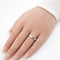 Bague 54 Bague en or blanc 18 carats sertie de diamants 58 Facettes