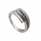 Bague 51 Bague en or blanc 18 carats avec saphirs et diamants 58 Facettes