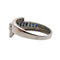 Bague 51 Bague en or blanc 18 carats avec saphirs et diamants 58 Facettes