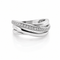 Bague 49 Bague en or blanc 18 carats sertie de 14 diamants 58 Facettes