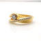 Bague 55 Bague en or jaune et diamants 58 Facettes