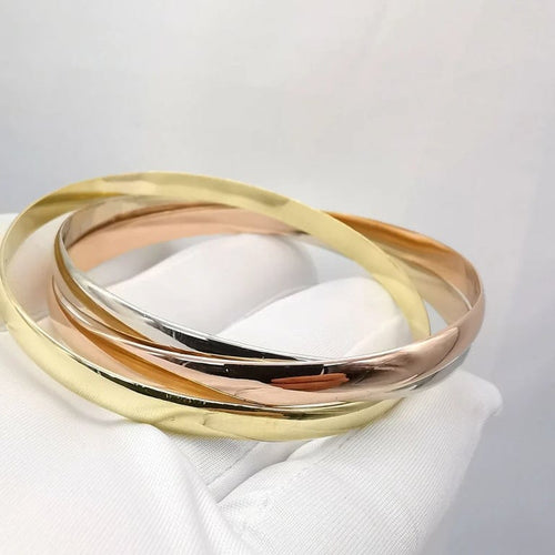 Bracelet Bracelet en or tricolore 18 carats 58 Facettes