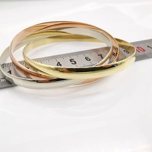Bracelet Bracelet en or tricolore 18 carats 58 Facettes