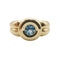 Bague 55 Bague en or jaune 18 carats avec topaze 58 Facettes