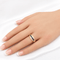 Bague 55 Bague en or jaune 18 carats avec diamants et saphirs 58 Facettes