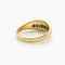 Bague 55 Bague en or jaune 18 carats avec diamants et saphirs 58 Facettes