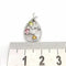Pendentif Pendentif en or blanc 18 carats avec pierres précieuses et diamants 58 Facettes