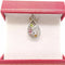 Pendentif Pendentif en or blanc 18 carats avec pierres précieuses et diamants 58 Facettes
