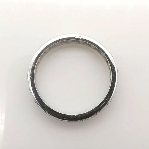 Bague 50 Alliance américaine - Bague en or blanc 18 carats et diamants 58 Facettes