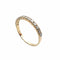 Bague 53 Alliance américaine - Bague en or jaune 18 carats et diamants 58 Facettes