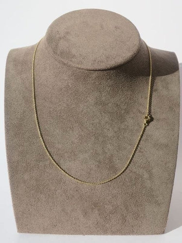 Collier Chaîne forçat ronde - Collier en or jaune 18 carats 58 Facettes