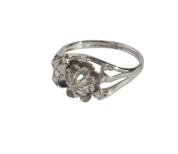 Bague 53 Bague 1950 en or blanc et diamant 58 Facettes