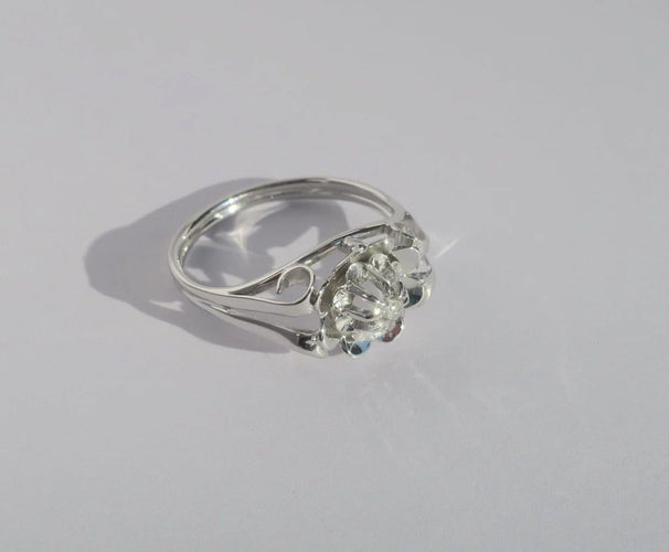 Bague 53 Bague 1950 en or blanc et diamant 58 Facettes