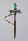 Broche Broche épingle - Épée en or rose 18 carats, diamants, perles et turquoise 58 Facettes