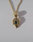 Pendentif Pendentif cœur bicolore en or 18 carats et saphir 58 Facettes