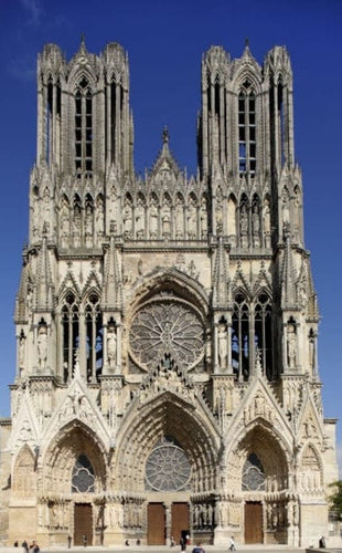Pendentif Pendentif commémoratif Cathédrale de Reims en or jaune 58 Facettes