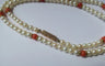 Collier Collier choker - Perles de culture Akoya et corail en or rose 18 carats 58 Facettes