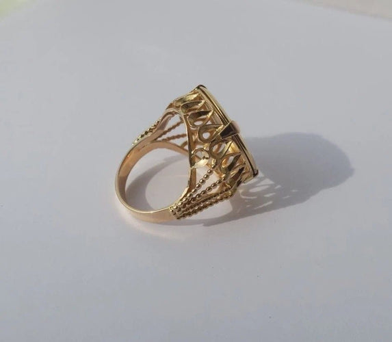 Bague 52 Augis - Bague Médaille d’Amour en or jaune 58 Facettes