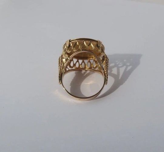 Bague 52 Augis - Bague Médaille d’Amour en or jaune 58 Facettes